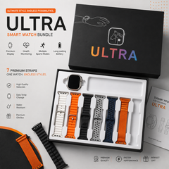 iMounra 2 BIG 2.01 Ultra Smartwatch | 7 in 1 Strap Multi-Color Bundle | Premium Design & Advanced Features