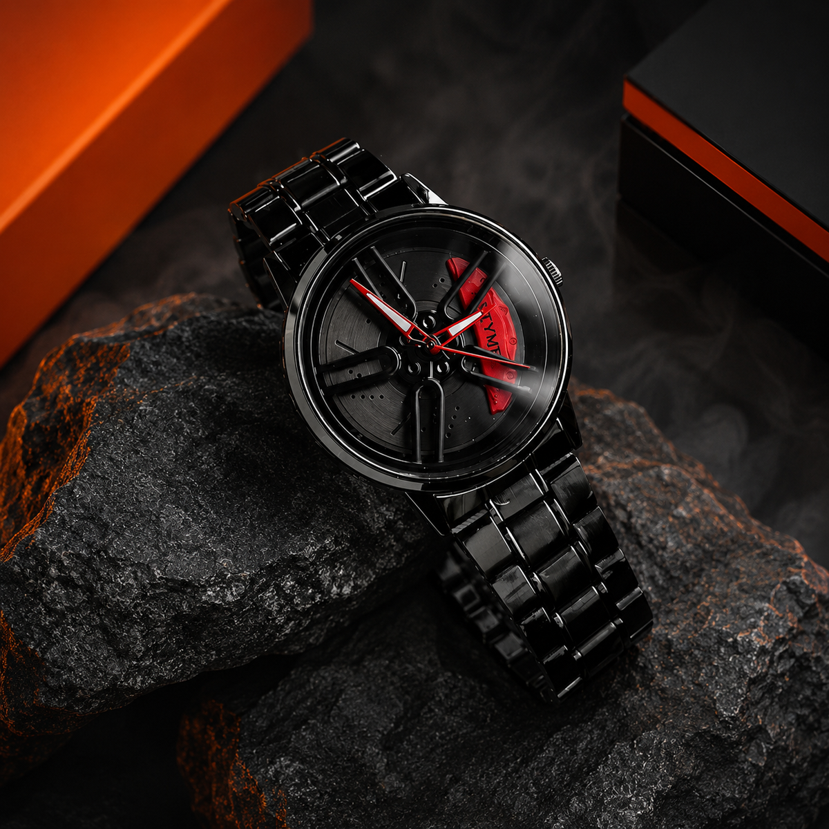 Men's Stylish Spinning Dial Watch – Premium Rotating Wheel Design Wrist Watch for Men