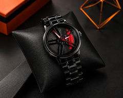 Men's Stylish Spinning Dial Watch – Premium Rotating Wheel Design Wrist Watch for Men