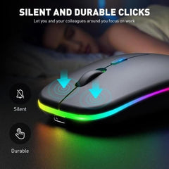 HP W10 Wireless Mouse - Slim Silent Stylish 2.4GHz Wireless Optical Mouse With Ergonomic Design Plug And Play USB Receiver For Laptop PC